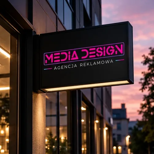 Kasetony podświetlane — wizualizacja poglądowa Media Design