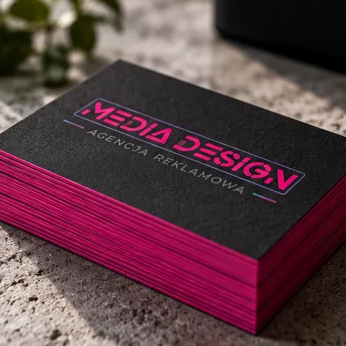 Wizytówki — wizualizacja poglądowa Media Design