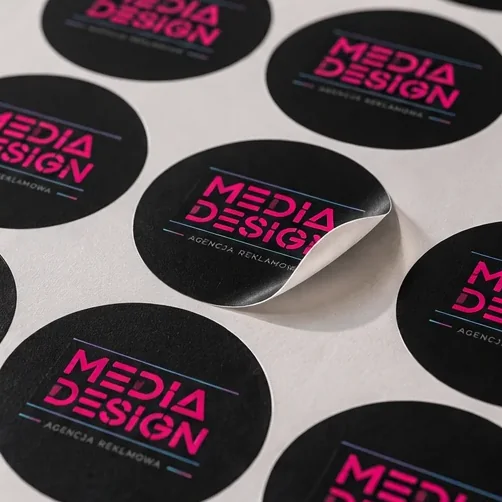 Naklejki — wizualizacja poglądowa Media Design