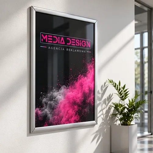 Ramki na plakaty — wizualizacja poglądowa Media Design