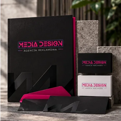 Identyfikacja wizualna — wizualizacja poglądowa Media Design