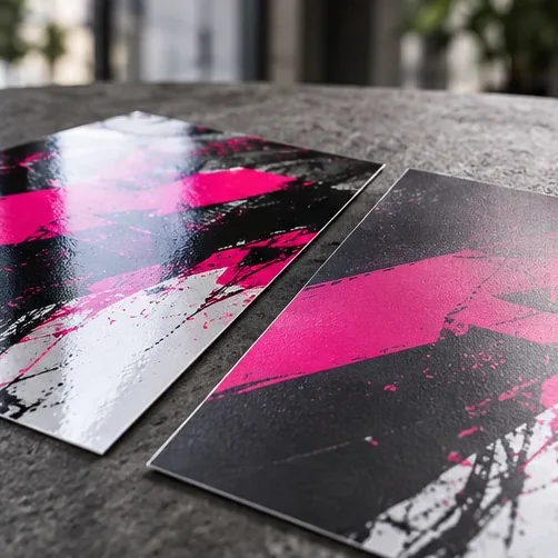 Laminaty, kleje i wykończenie folii – wizualizacja materiału