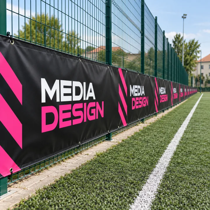 Baner bez końca (banda na metry): wizualizacja Media Design