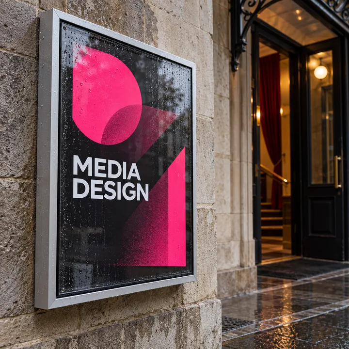 Ramka zewnętrzna z uszczelką: wizualizacja Media Design