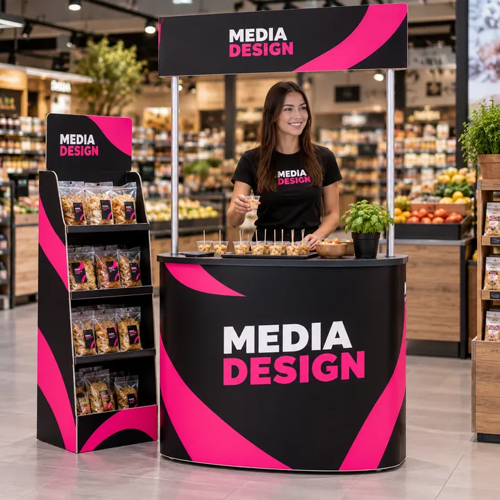 Lada promocyjna składana: wizualizacja Media Design