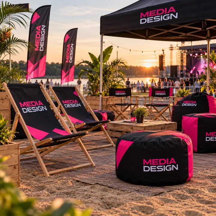 Meble reklamowe: wizualizacja Media Design