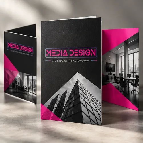 Ulotki i foldery — wizualizacja Media Design