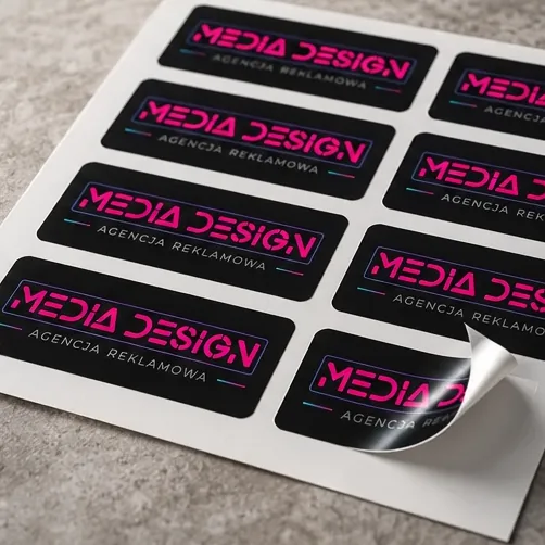 Naklejki — wizualizacja Media Design