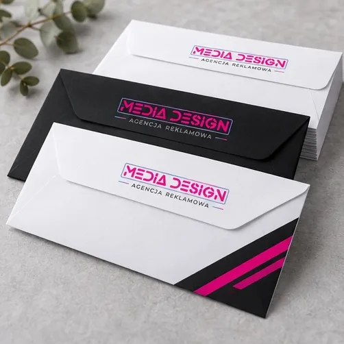 Koperty firmowe — autorska wizualizacja z logo Media Design